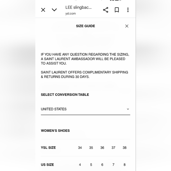 Saint Laurent Size 7 (EU 37) Lee Embossed Cocco Louisana Slingback Pump - Picture 8 of 8